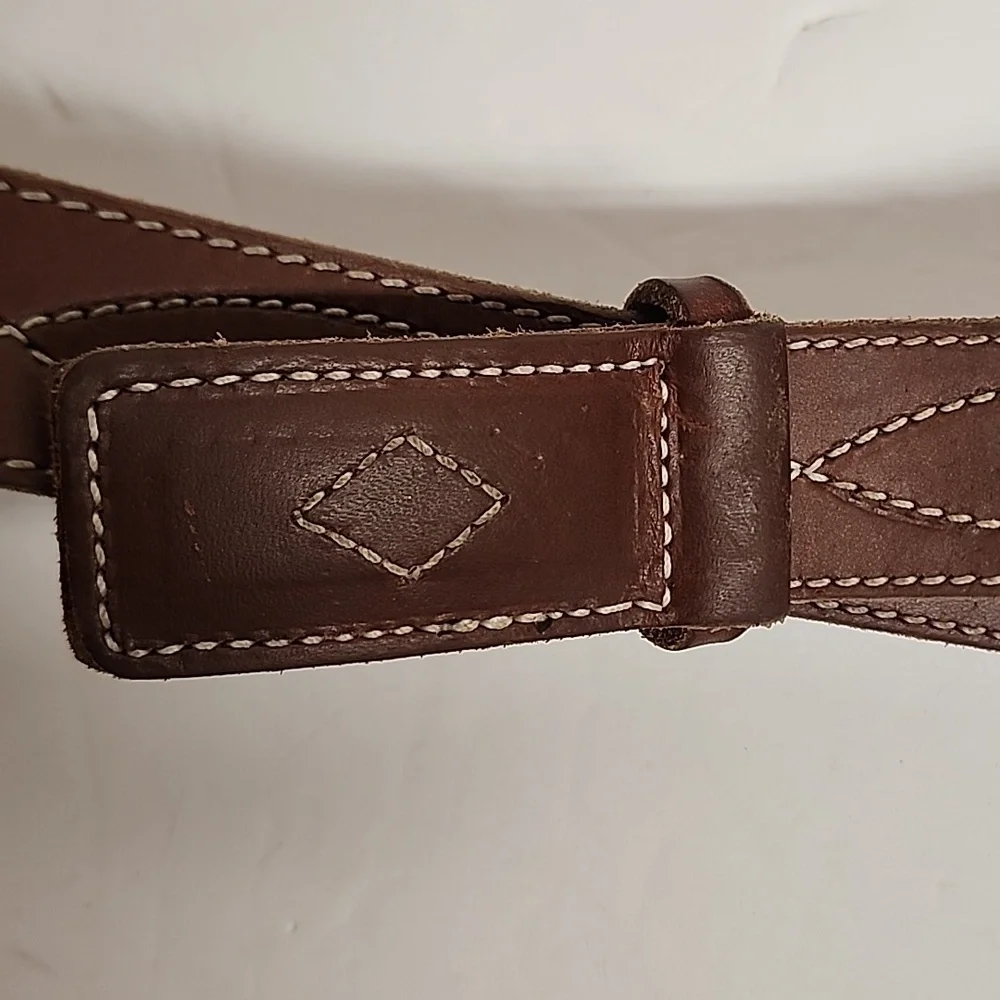 American Made AMISHMADEBELTS Brown Leather Size 40 Men's Belt